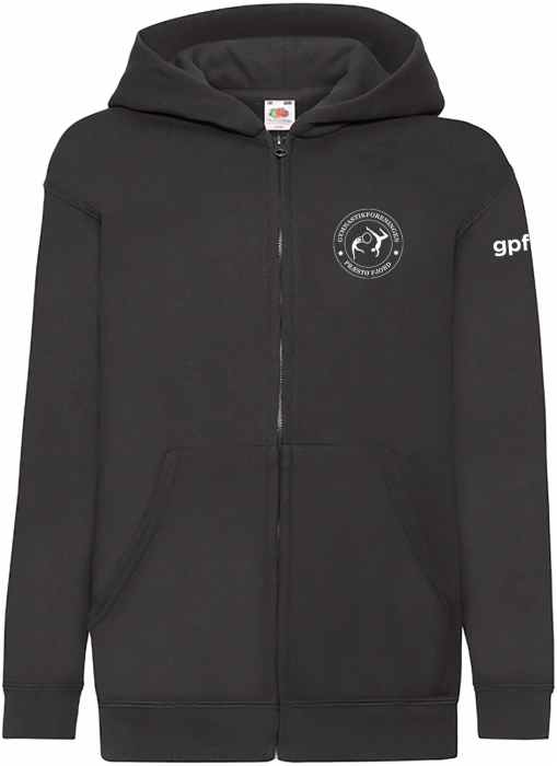 Fruit of the loom - Gpf Classic Hoodie W. Zip Kids - Black